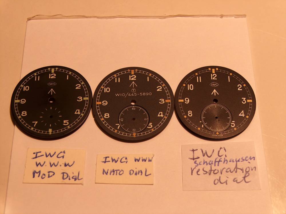 These are 3 dials that would make your  watch ( plus original crown)
complete.